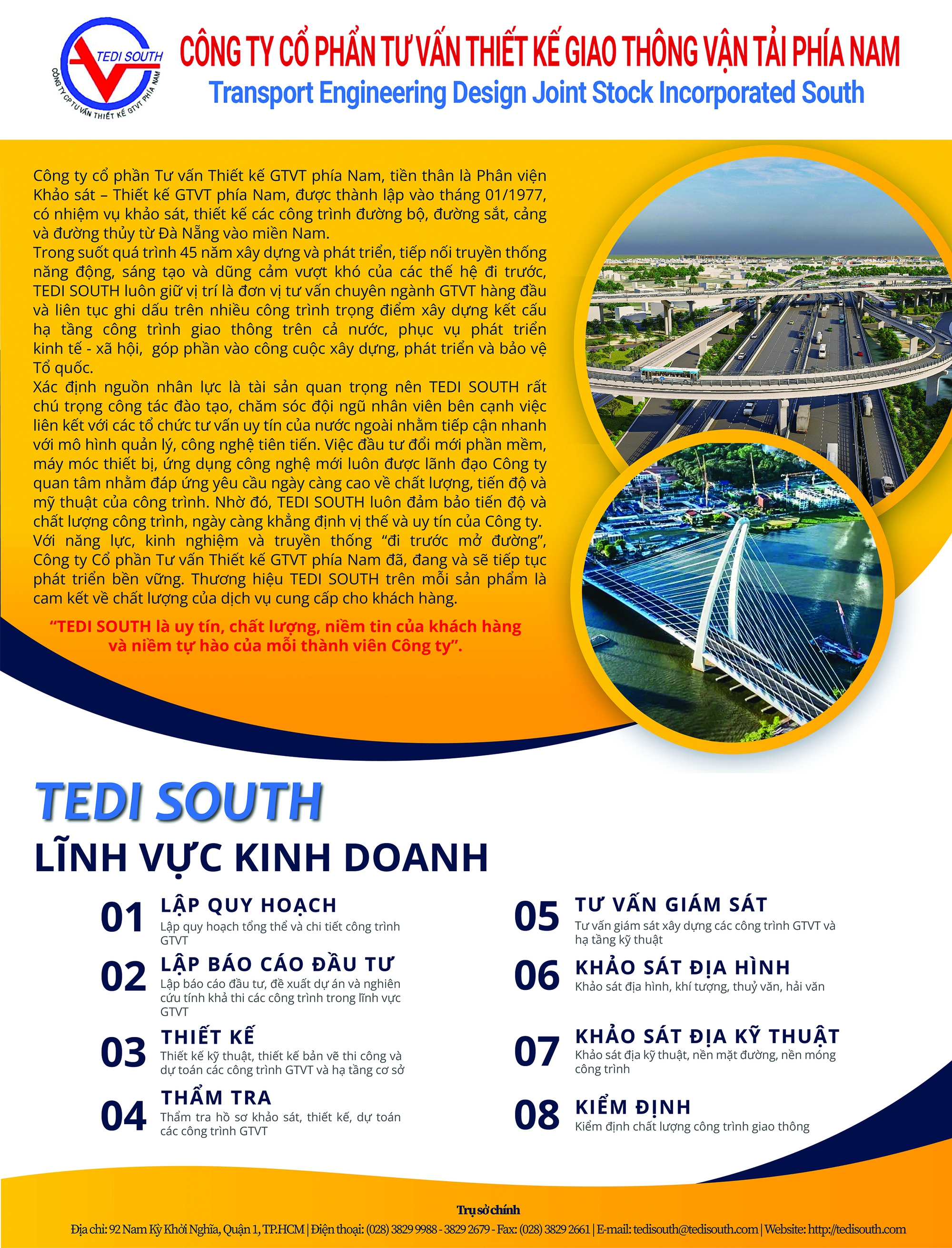 C&ocirc;ng ty cổ phần tư vấn thiết kế giao th&ocirc;ng vận tải ph&iacute;a nam - Ảnh 1.