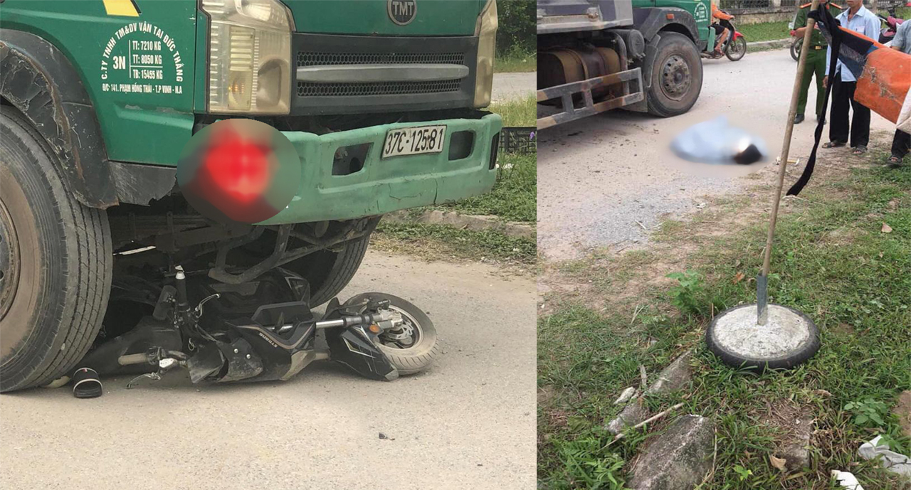 Hưng Y&ecirc;n: Tai nạn với xe tải, một học sinh lớp 9 tử vong - Ảnh 1.