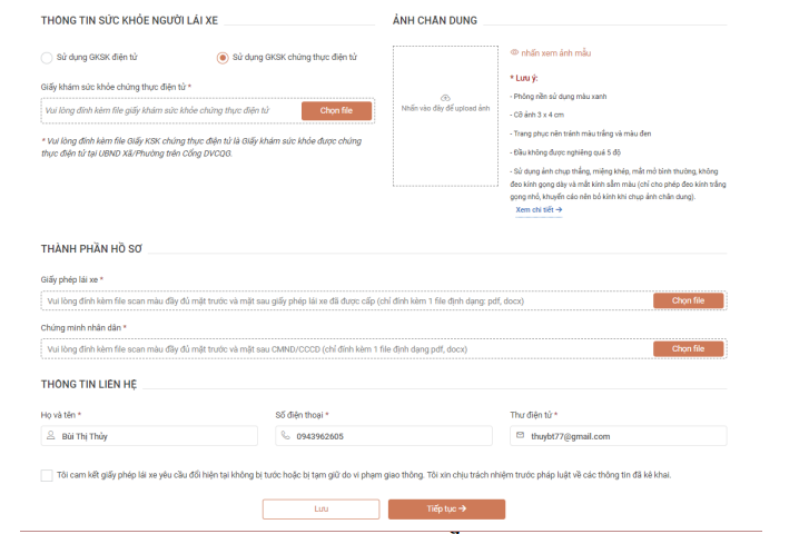 Hướng dẫn chi tiết c&aacute;ch đổi giấy ph&eacute;p l&aacute;i xe tr&ecirc;n mạng tại H&agrave; Nội - Ảnh 10.