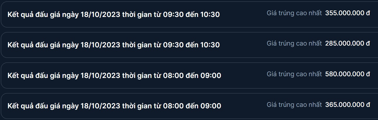 Đấu gi&aacute; 107 biển số s&aacute;ng 18/10: Biển tứ qu&yacute; 5 chốt gi&aacute; 580 triệu - Ảnh 1.