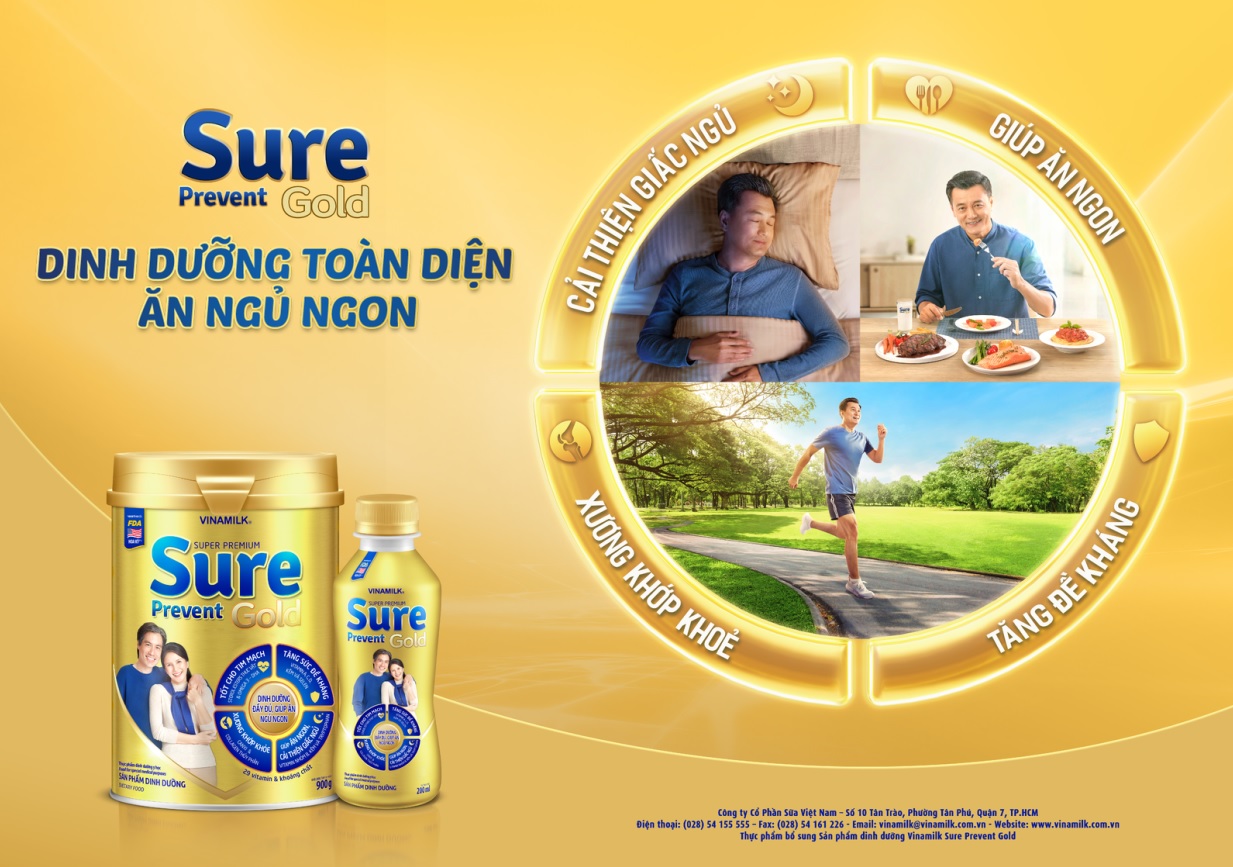 Vinamilk Sure Prevent Gold mang đến c&aacute;c giải ph&aacute;p dinh dưỡng to&agrave;n diện cho người cao tuổi.