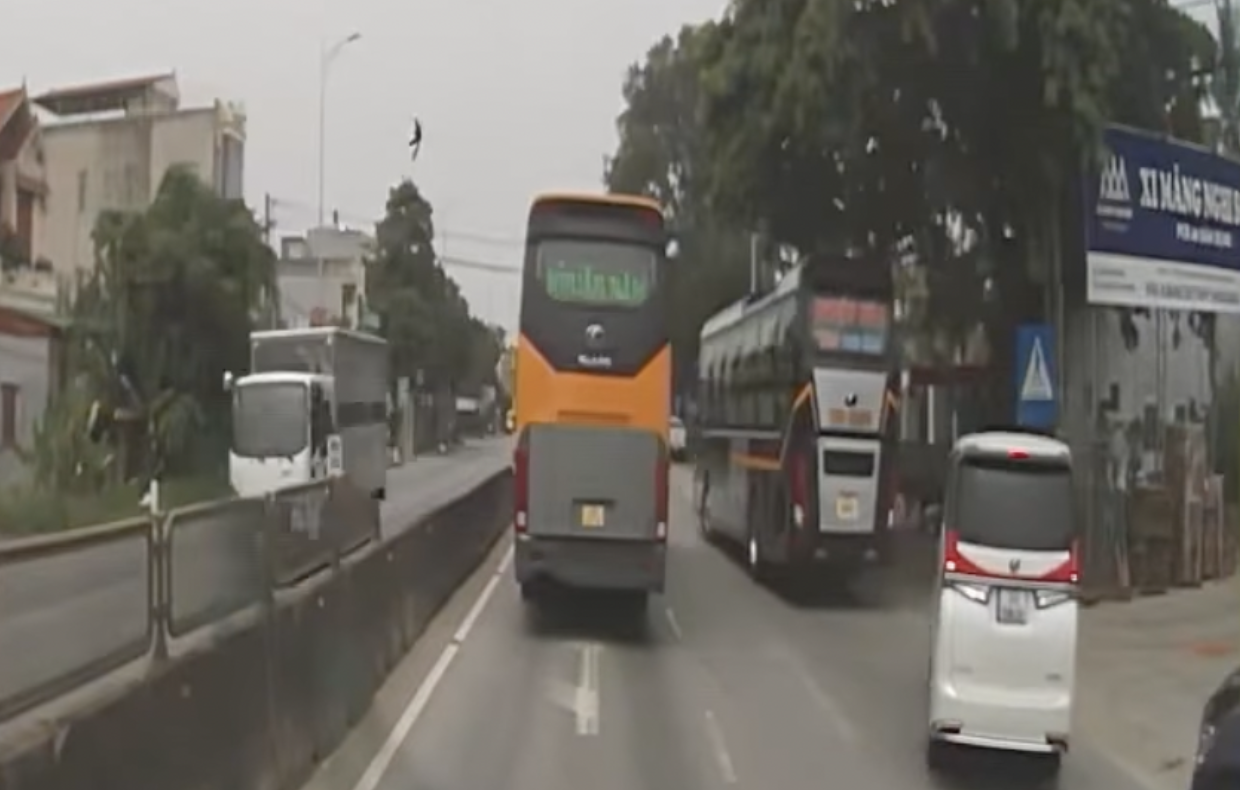 Vụ 2 xe kh&aacute;ch ch&egrave;n &eacute;p, g&acirc;y rối tr&ecirc;n QL1: Hai nh&agrave; xe n&oacute;i g&igrave;? - Ảnh 1.