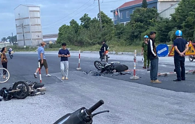 Hi&ecirc;̣n trường vụ tai nạn.