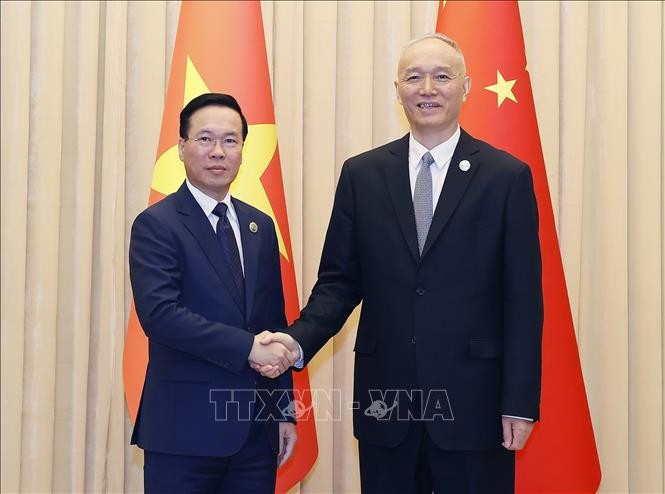 Chủ tịch nước đề nghị Trung Quốc đầu tư v&agrave;o những dự &aacute;n lớn tại Việt Nam - Ảnh 1.