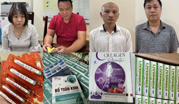 Bắt 3 gi&aacute;m đốc cấu kết sản xuất thực phẩm chức năng giả - Ảnh 1.