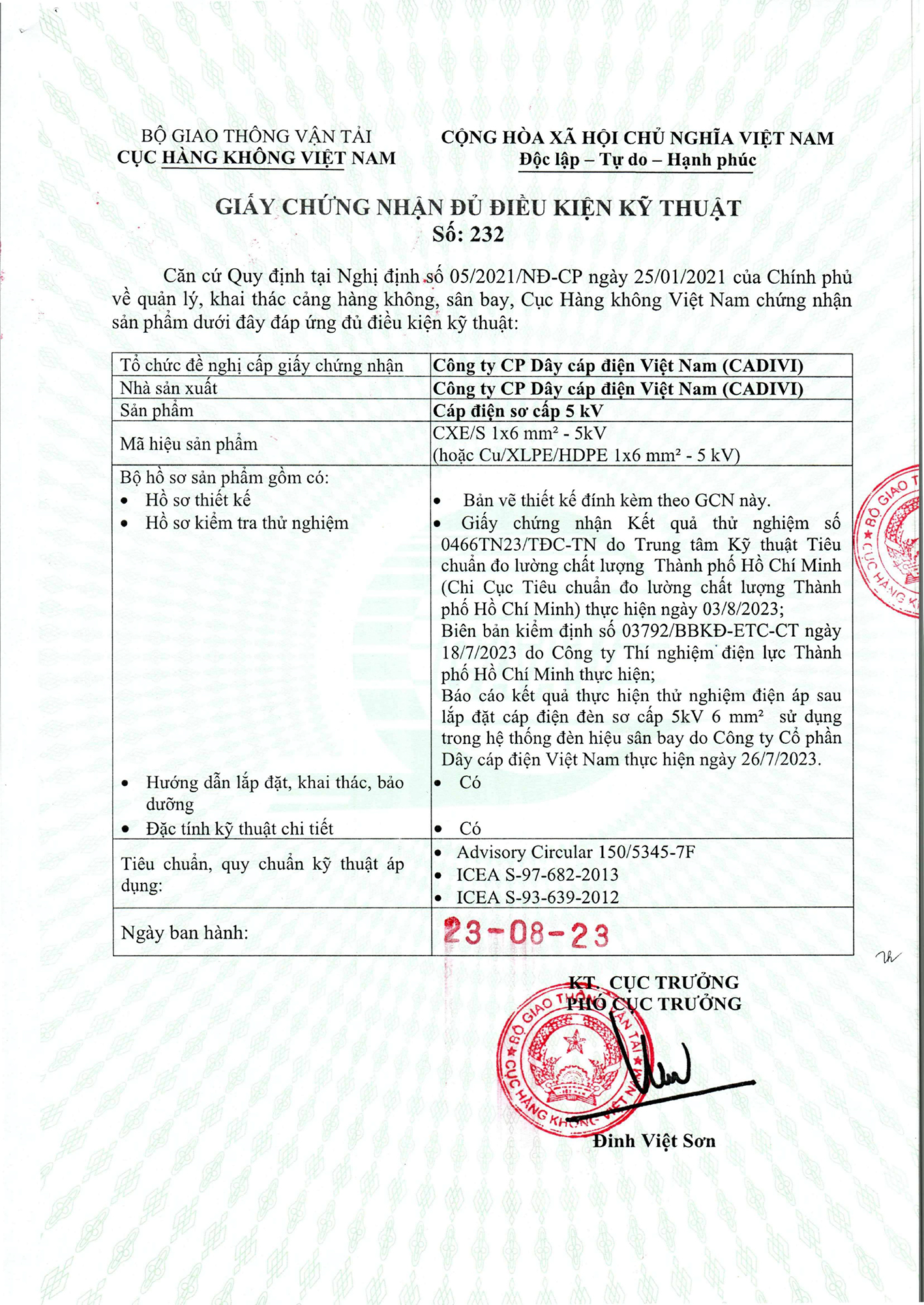 Cadivi ph&aacute;t triển c&aacute;p điện sử dụng trong hệ thống đ&egrave;n t&iacute;n hiệu đường băng s&acirc;n bay - Ảnh 2.