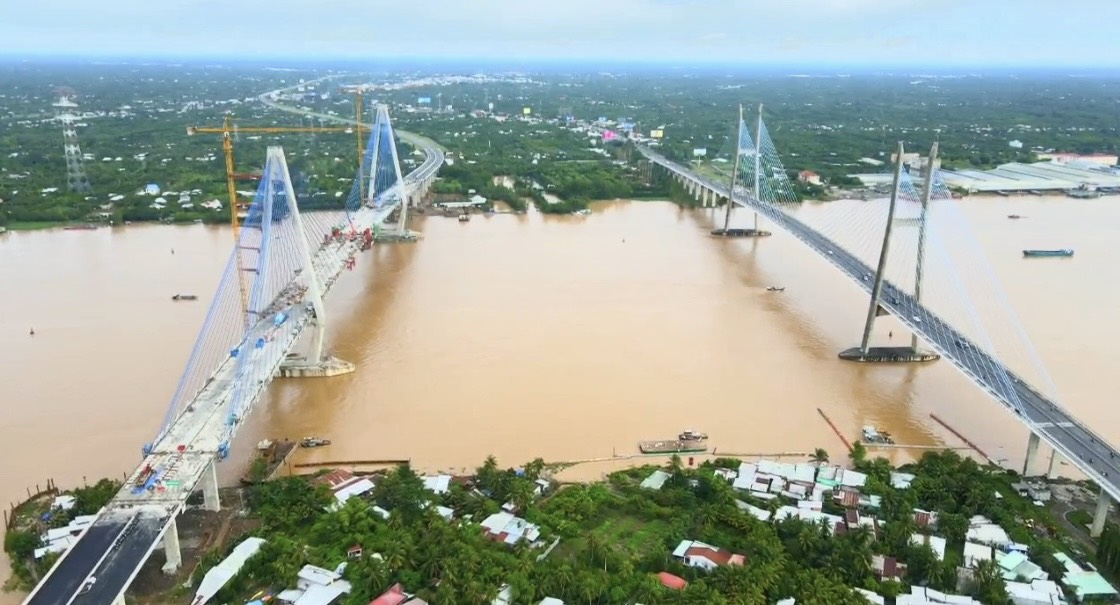 Hợp long cầu Mỹ Thuận 2 v&agrave;o giữa th&aacute;ng 10 - Ảnh 1.