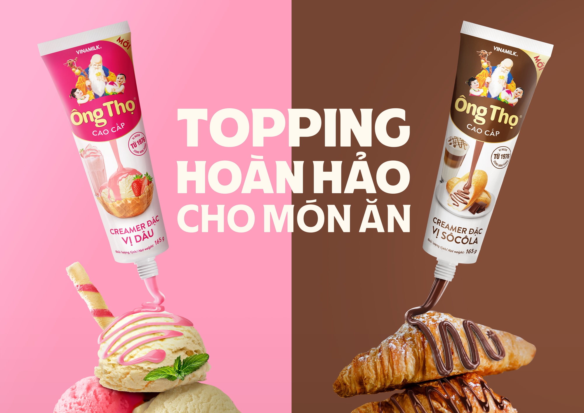 &Ocirc;ng Thọ vừa "tr&igrave;nh l&agrave;ng" 2 hương vị ho&agrave;n to&agrave;n mới: s&ocirc; c&ocirc; la v&agrave; d&acirc;u, hứa hẹn tạo n&ecirc;n c&uacute; b&ugrave;ng nổ mới cho nh&atilde;n hiệu quốc d&acirc;n.