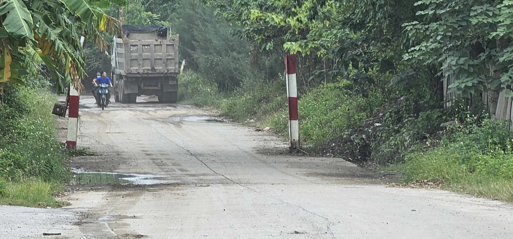 Hải Dương: Xe nghi qu&aacute; tải quần thảo đường nội đ&ocirc; v&agrave; đường tỉnh 391 - Ảnh 3.