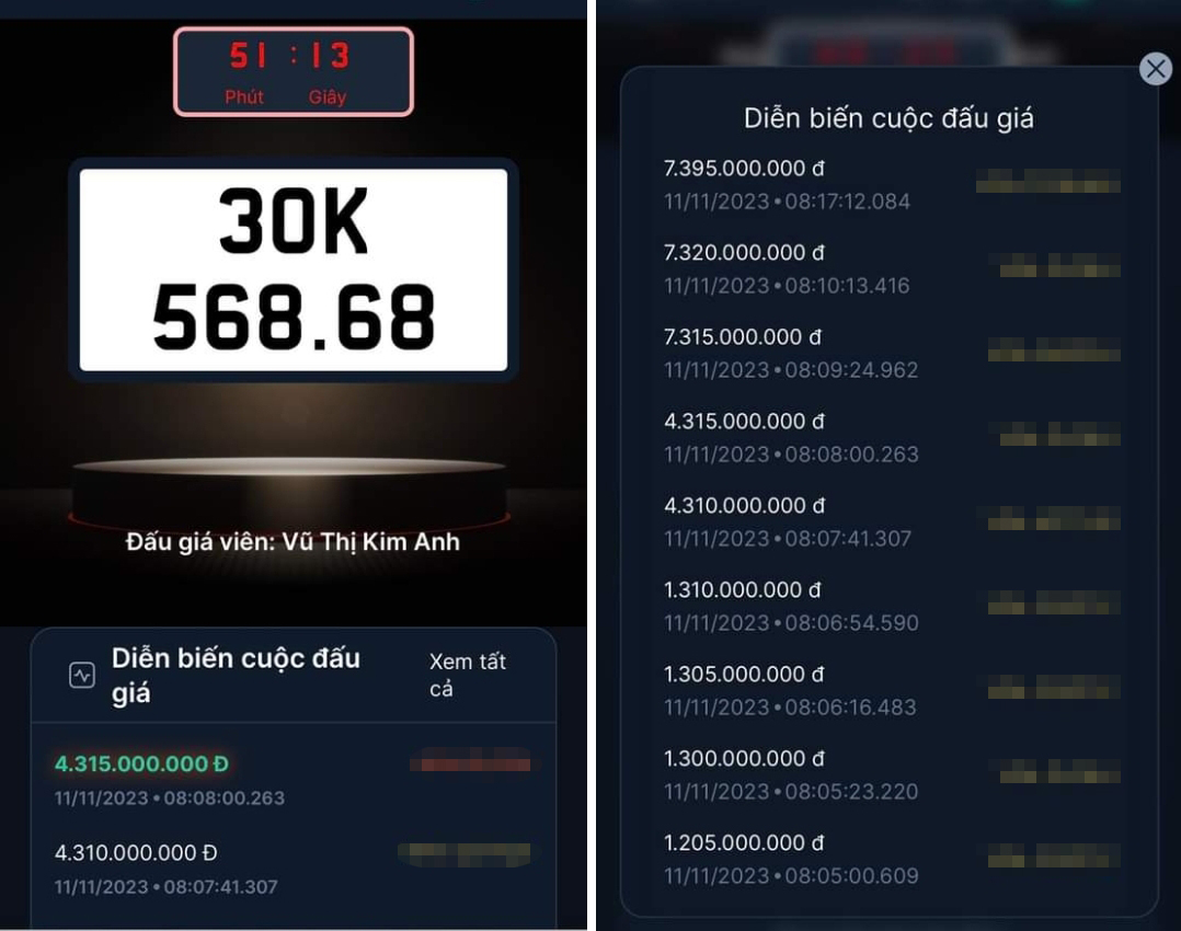 Thêm một biển số Hà Nội chốt đấu giá hơn 7,4 tỷ đồng - Ảnh 1. Thêm một biển số Hà Nội chốt đấu giá hơn 7,4 tỷ đồng - Ảnh 1.