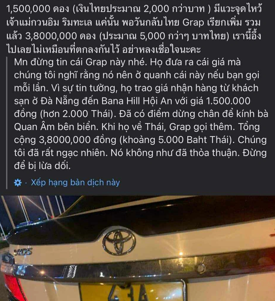 Tam đình chỉ hoạt động, thu hồi phù hiệu xe hợp đồng bị du khách Thái Lan tố chặt chém - Ảnh 1. Tam đình chỉ hoạt động, thu hồi phù hiệu xe hợp đồng bị du khách Thái Lan tố chặt chém - Ảnh 1.