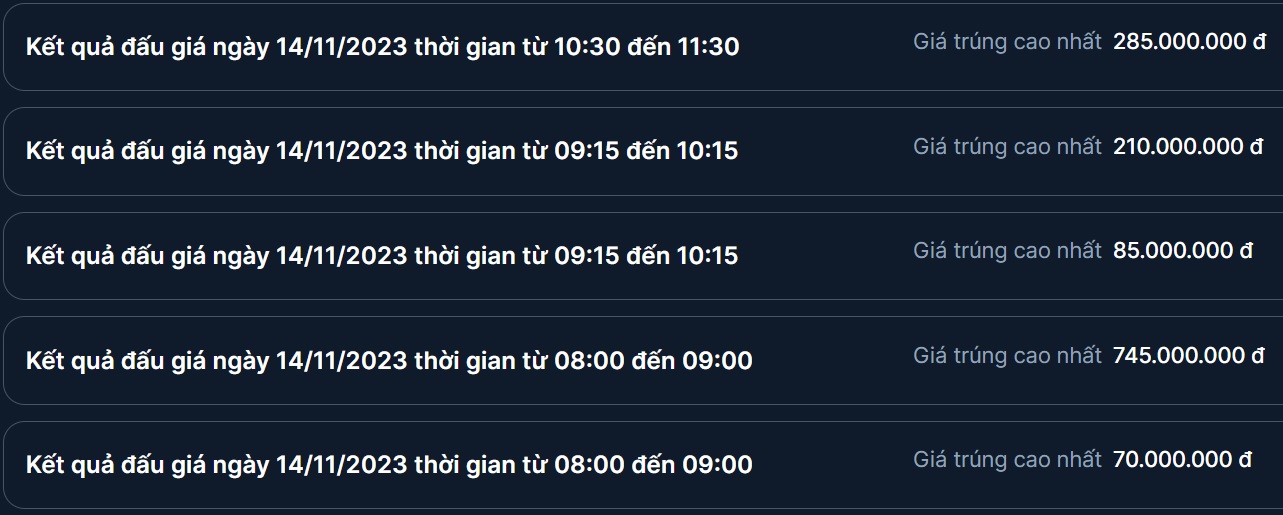 Đấu gi&aacute; biển số ng&agrave;y 14/11: Bất ngờ mức gi&aacute; chốt của biển tứ qu&yacute; 8 - Ảnh 1.