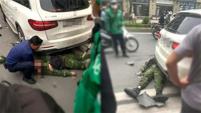 T&agrave;i xế l&aacute;i taxi t&ocirc;ng chết bảo vệ KĐT Vinhomes sau vụ kh&oacute;a b&aacute;nh &ocirc; t&ocirc; - Ảnh 1.