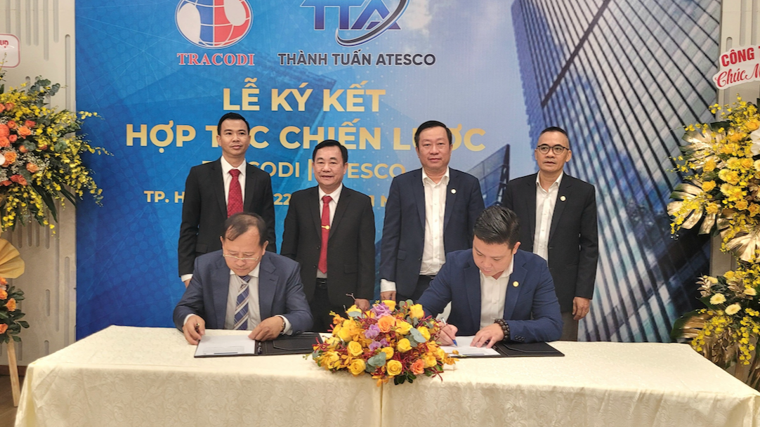 TRACODI và Thành Tuấn ATESCO ký hợp tác chiến lược phát triển các dự án xây dựng hạ tầng - Ảnh 1. TRACODI và Thành Tuấn ATESCO ký hợp tác chiến lược phát triển các dự án xây dựng hạ tầng - Ảnh 1.
