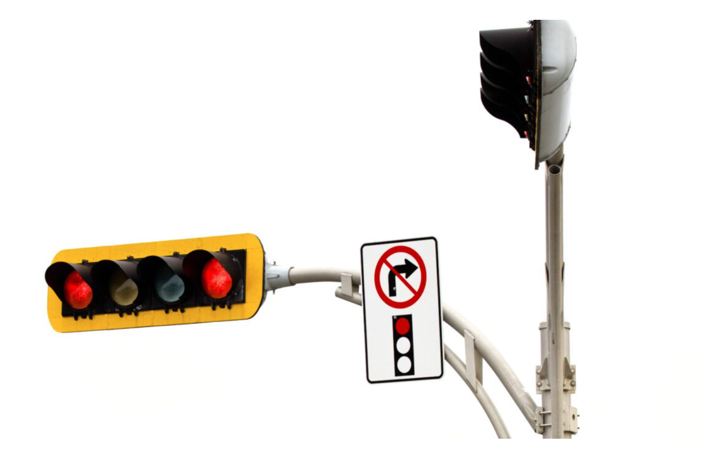 Nhiều thành phố tại Mỹ xem xét cấm rẽ phải khi đèn đỏ - Ảnh 1. Nhiều thành phố tại Mỹ xem xét cấm rẽ phải khi đèn đỏ - Ảnh 1.