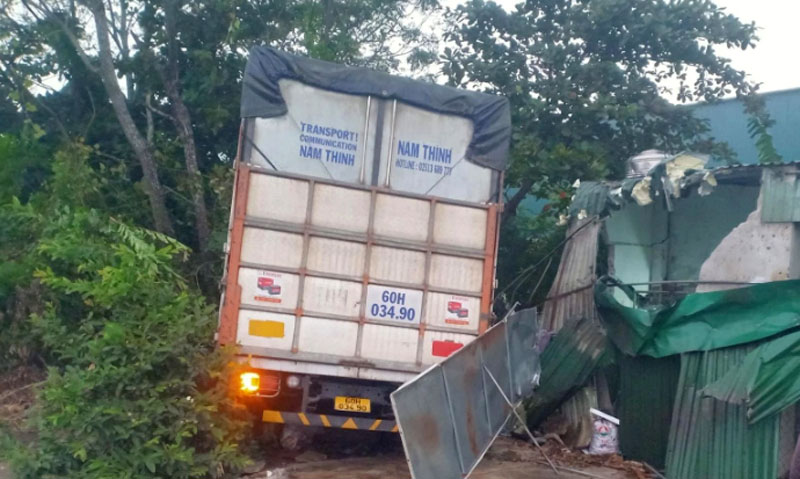 Hiện trường vụ tai nạn khiến cụ Đ tử vong thương t&acirc;m.