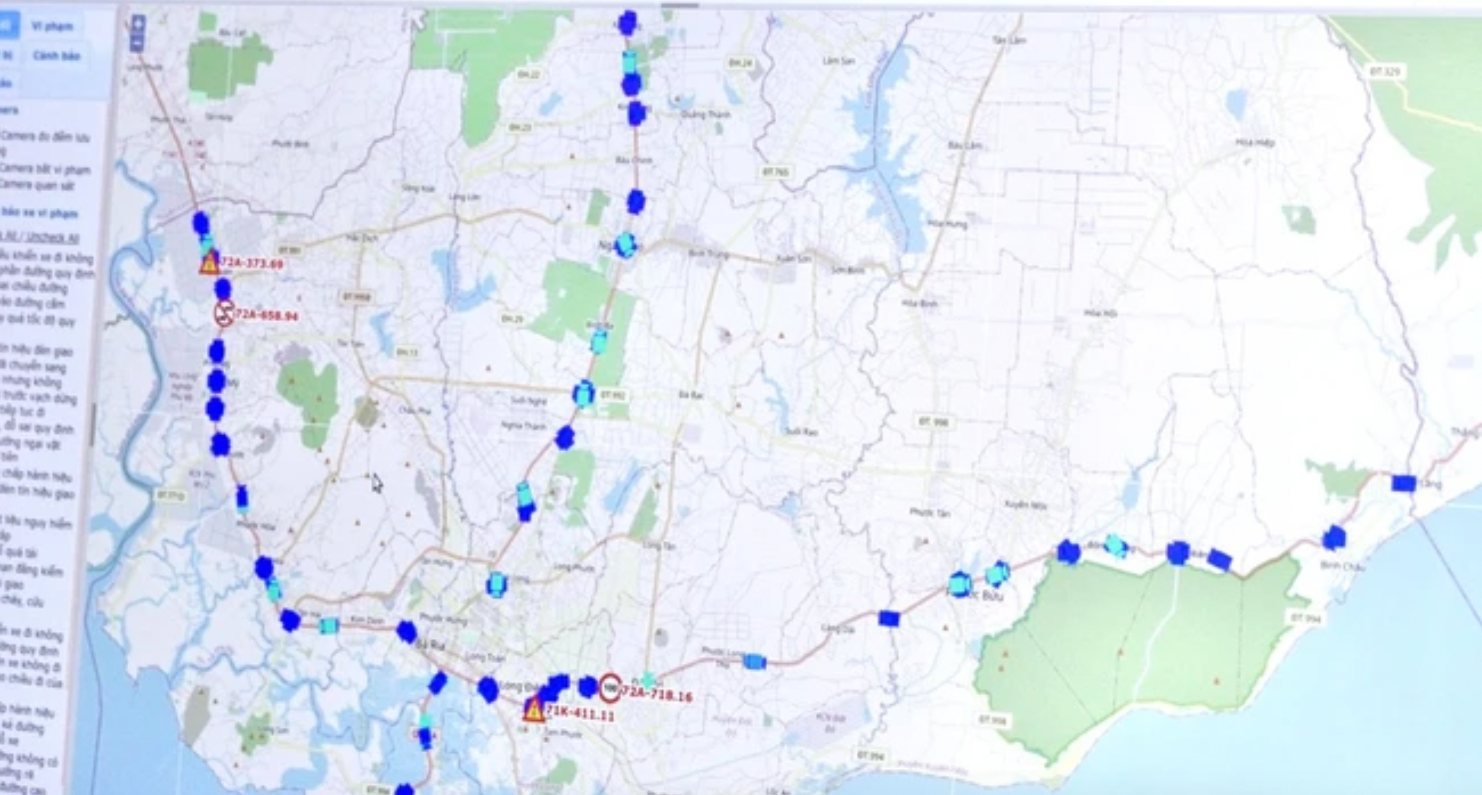 Từ 10/11 sẽ xử phạt vi phạm giao th&ocirc;ng bằng "mắt thần" tr&ecirc;n QL55 v&agrave; QL56 - Ảnh 1.
