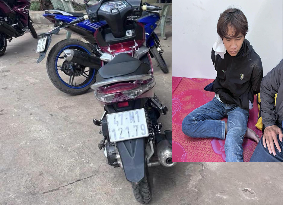 Cảnh s&aacute;t h&igrave;nh sự truy đuổi 20km t&uacute;m gọn t&ecirc;n trộm xe m&aacute;y đang bỏ trốn  - Ảnh 2.