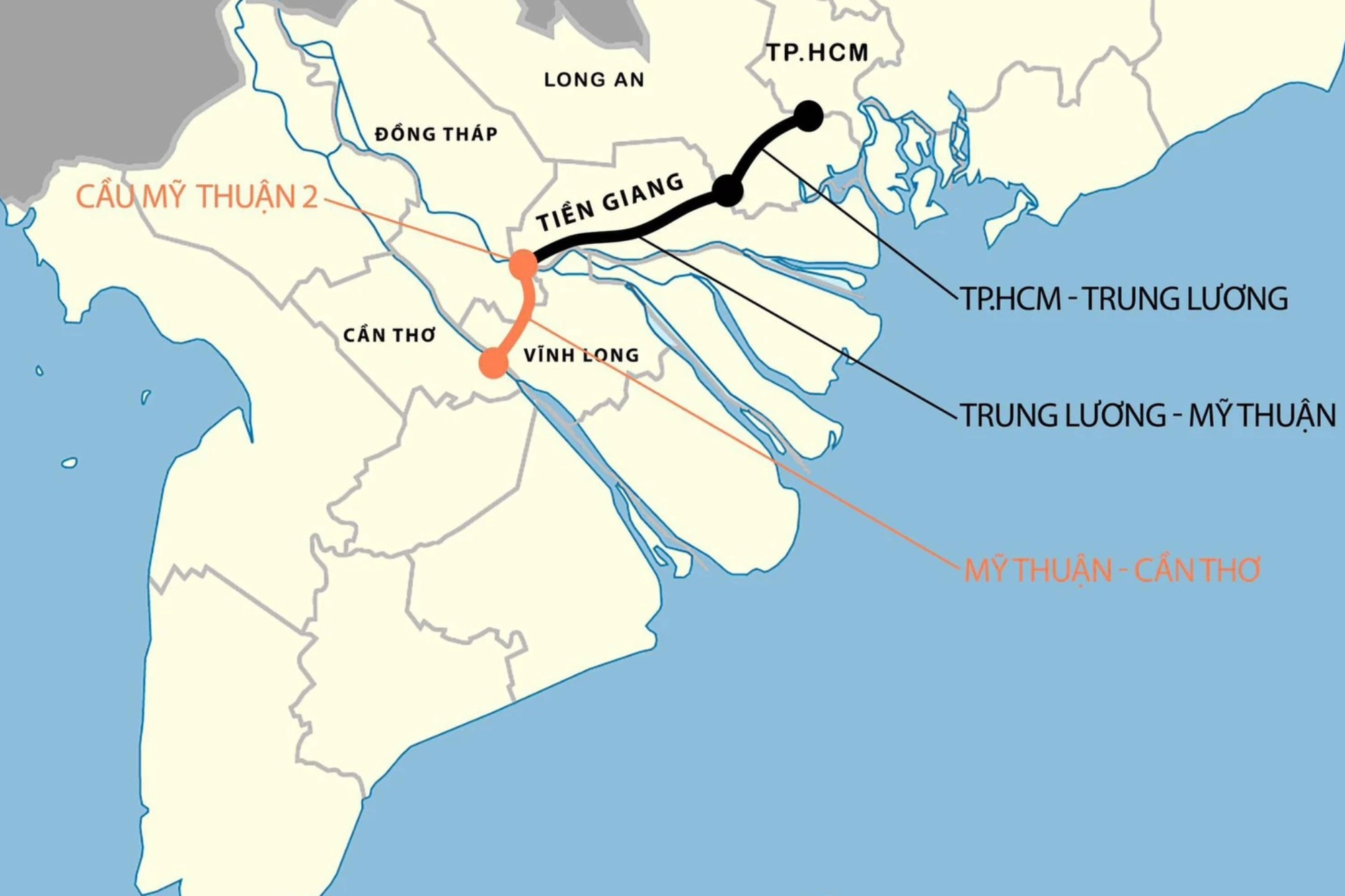 To&agrave;n cảnh tuyến cao tốc nối th&ocirc;ng TP.HCM về Cần Thơ - Ảnh 1.