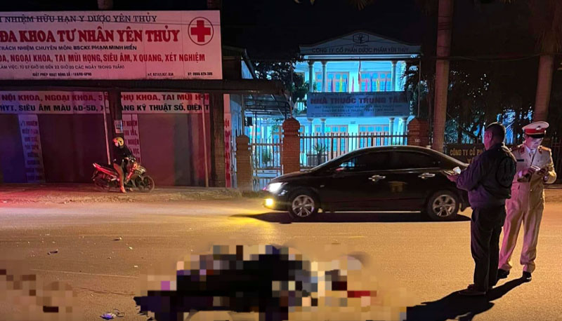 Hi&ecirc;n trường vụ tai nạn.