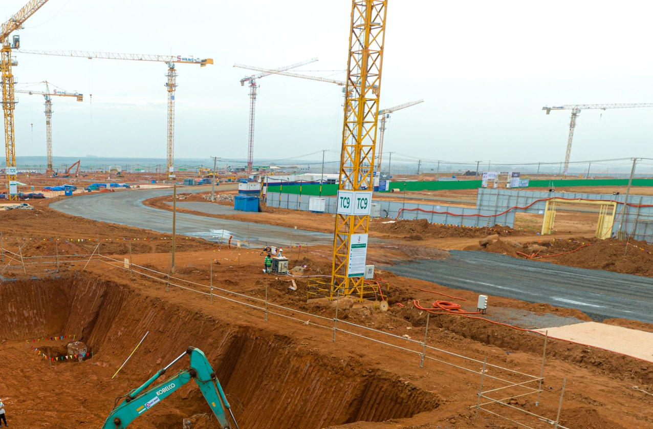 Nhà ga hành khách sân bay Long Thành có gì sau hơn 2 tháng thi công - Ảnh 9. Nhà ga hành khách sân bay Long Thành có gì sau hơn 2 tháng thi công - Ảnh 9.