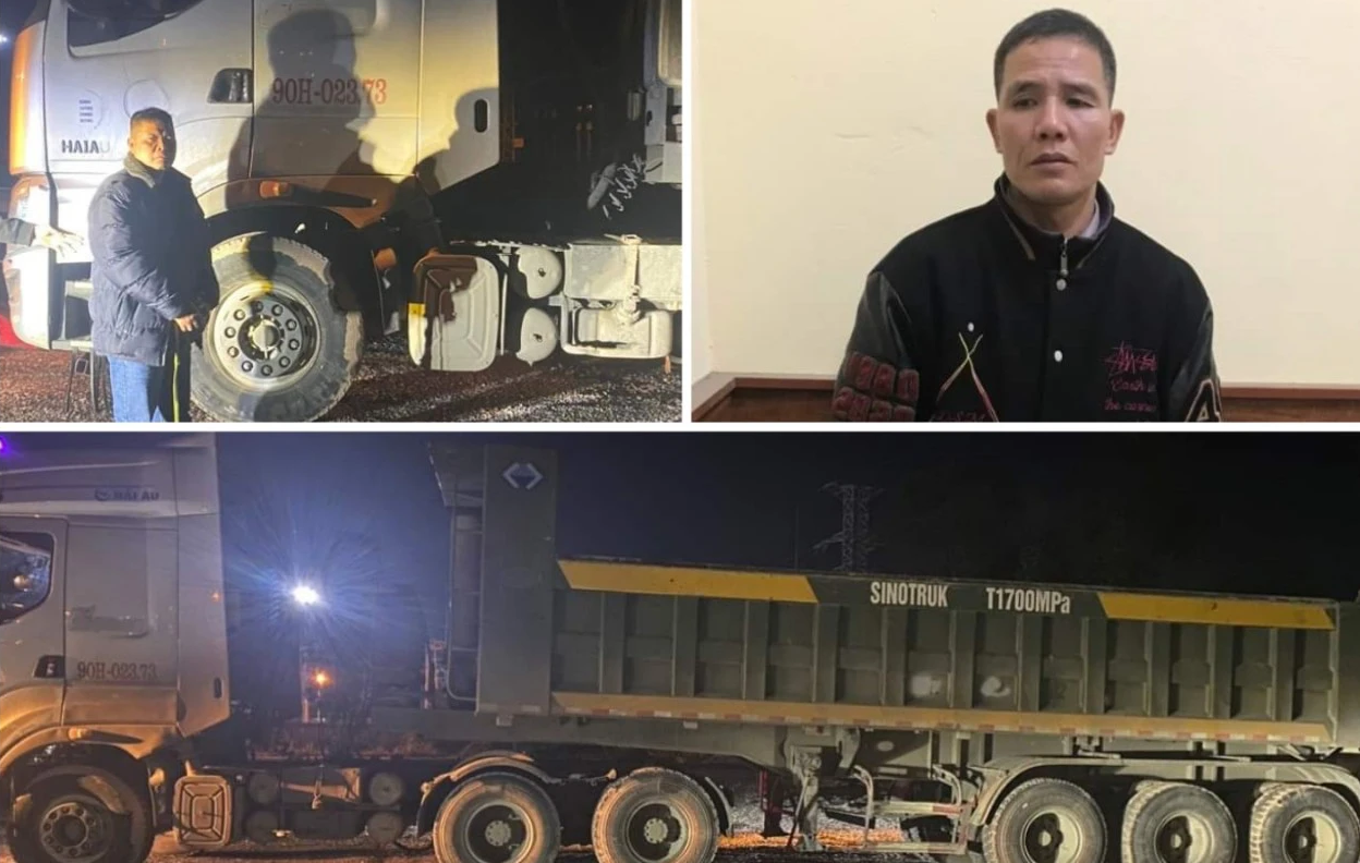 Vụ mất xe đầu k&eacute;o tại Ho&agrave; B&igrave;nh: Hai đối tượng khai g&igrave; tại cơ quan c&ocirc;ng an - Ảnh 1.