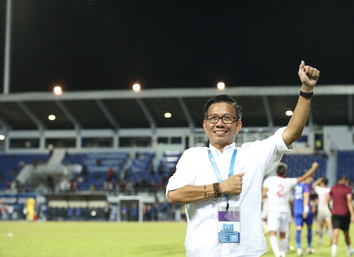 HLV Ho&agrave;ng Anh Tuấn n&oacute;i lời đặc biệt sau chức v&ocirc; địch U23 Đ&ocirc;ng Nam &Aacute; 2023 - Ảnh 1.