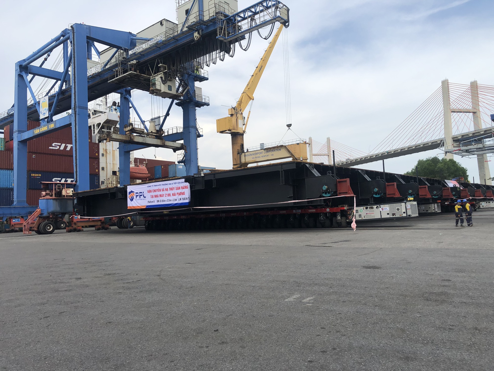 Phương tiện vận tải si&ecirc;u trường si&ecirc;u trọng xuất hiện lần đầu tại Hải Ph&ograve;ng - Ảnh 1.