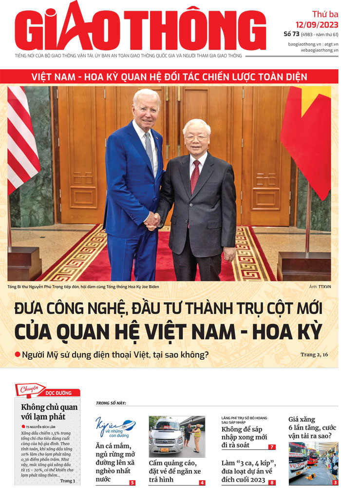 Tin mới nhất, hay nhất tr&ecirc;n B&aacute;o Giao th&ocirc;ng ng&agrave;y 12/9/2023 - Ảnh 1.