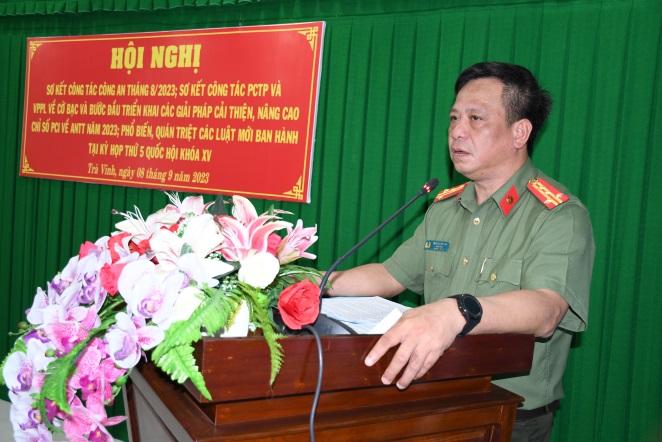 Gi&aacute;m đốc C&ocirc;ng an Tr&agrave; Vinh: Kh&ocirc;ng bỏ s&oacute;t th&ocirc;ng tin phản &aacute;nh qua đường d&acirc;y n&oacute;ng - Ảnh 1.