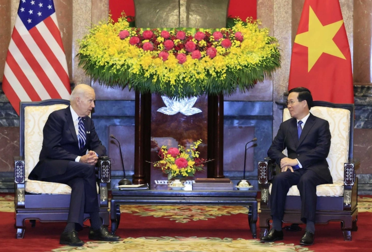 Chủ tịch nước V&otilde; Văn Thưởng hội kiến Tổng thống Hoa Kỳ Joe Biden - Ảnh 2.