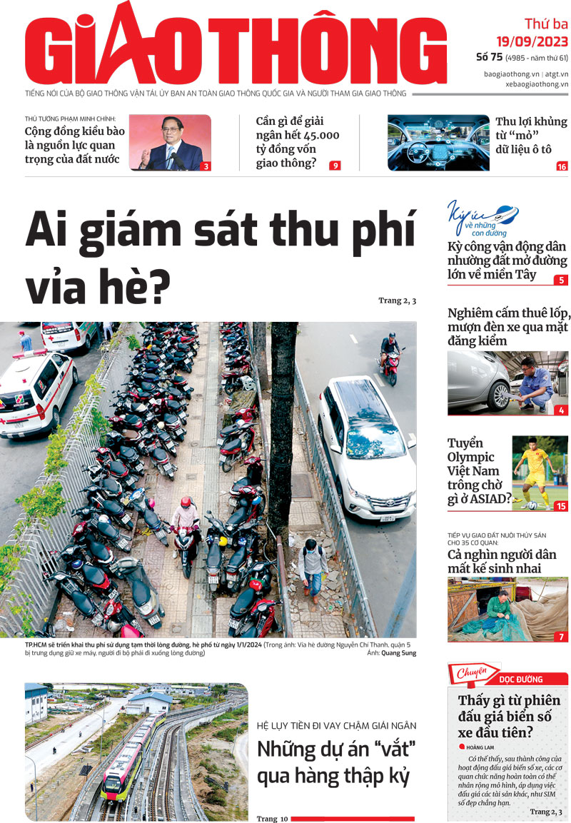 Tin mới nhất, hay nhất tr&ecirc;n B&aacute;o Giao th&ocirc;ng ng&agrave;y 19/9/2023 - Ảnh 1.
