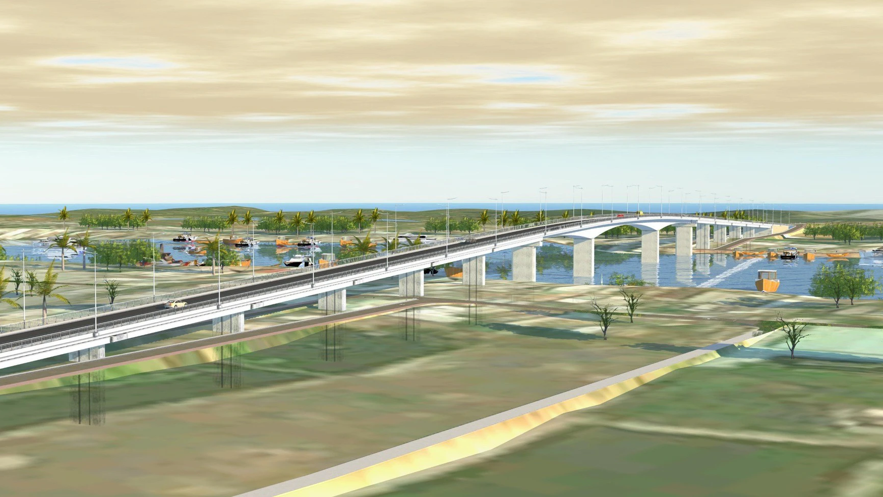 Cầu hơn 640 tỷ đồng ở C&agrave; Mau sắp hợp long - Ảnh 5.