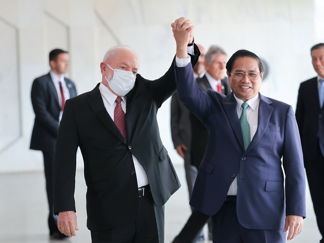 Thủ tướng Phạm Minh Ch&iacute;nh hội đ&agrave;m với Tổng thống Brazil Luiz Inacio Lula da Silva - Ảnh 3.