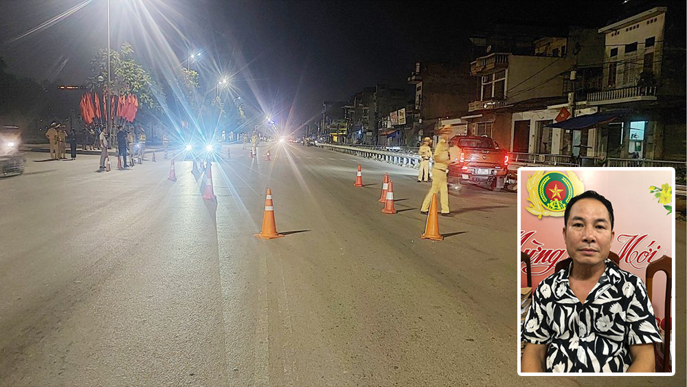 Tạm giữ người đ&agrave;n &ocirc;ng t&ocirc;ng xe v&agrave;o cảnh s&aacute;t, chống đối kiểm tra nồng độ cồn ở Bắc Giang - Ảnh 1.