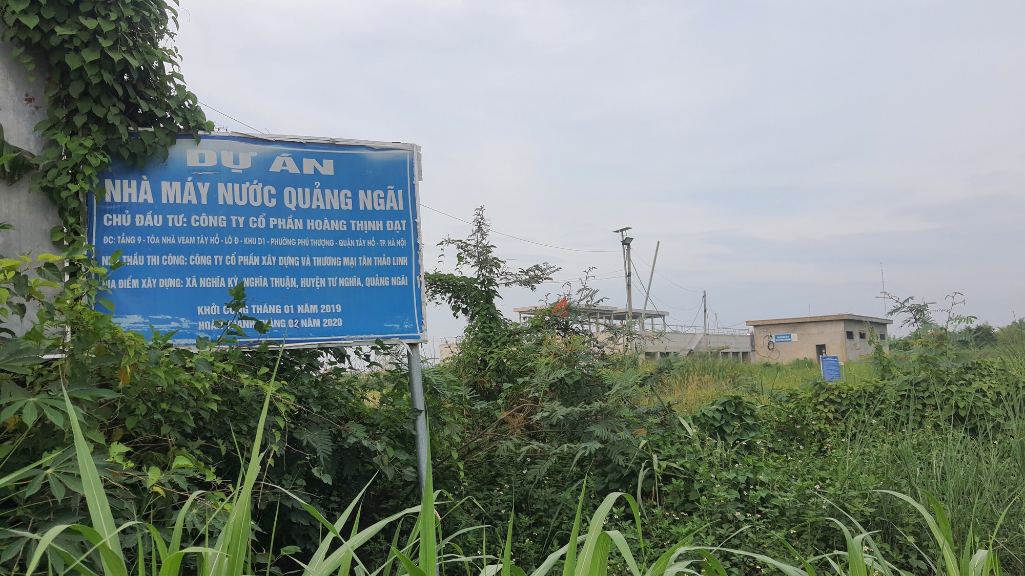Dự &aacute;n nước sạch lớn nhất Quảng Ng&atilde;i thi c&ocirc;ng cầm chừng, trễ tiến độ nhiều năm - Ảnh 1.