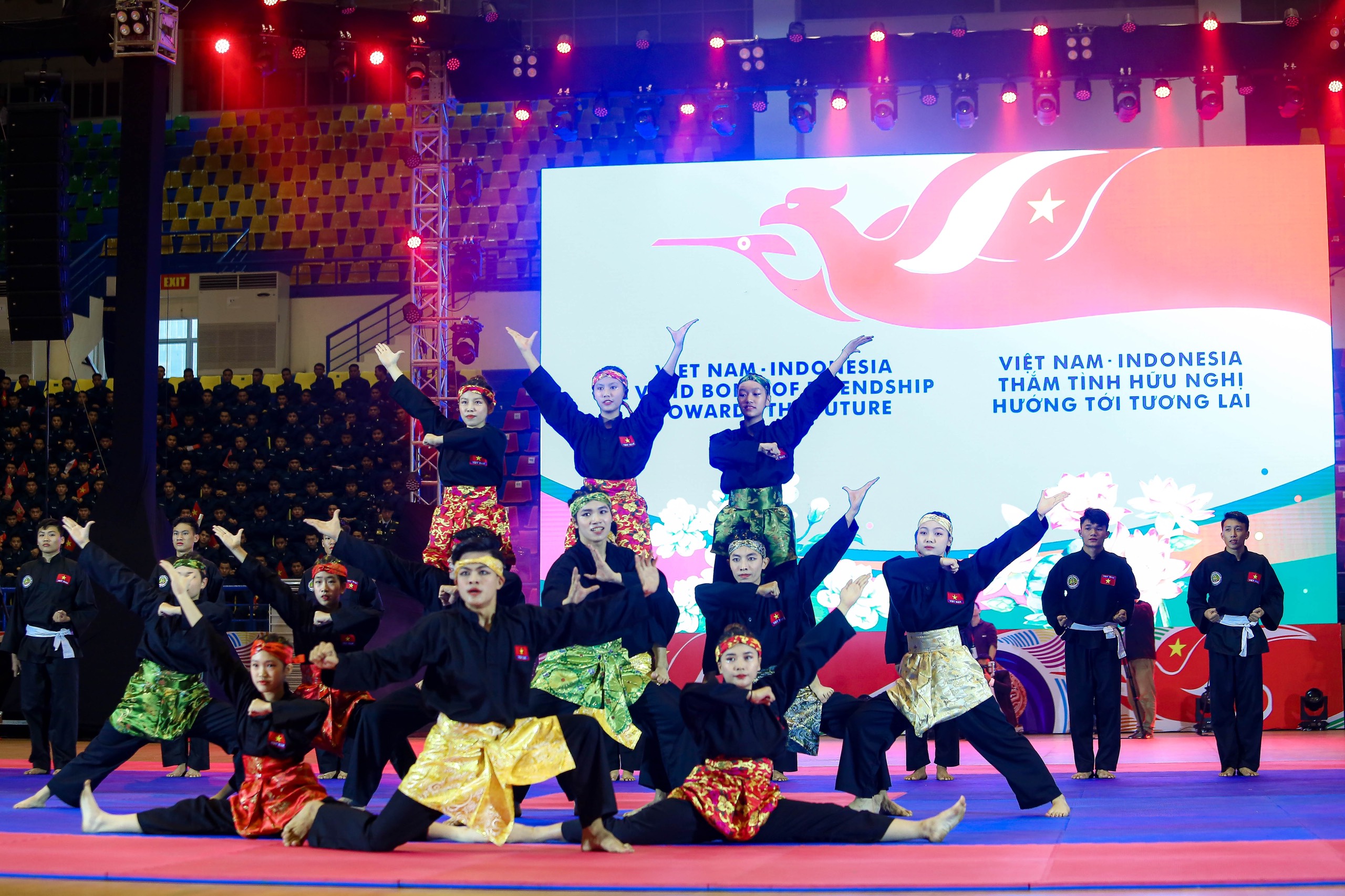 Chủ tịch nước v&agrave; Tổng thống Indonesia xem tr&igrave;nh diễn Pencak silat, v&otilde; cổ truyền- Ảnh 3.