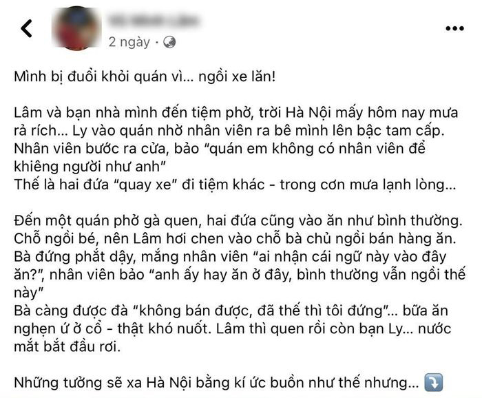 C&ocirc;ng an v&agrave;o cuộc vụ TikToker tố bị đuổi khỏi qu&aacute;n phở khi ngồi xe lăn- Ảnh 1.