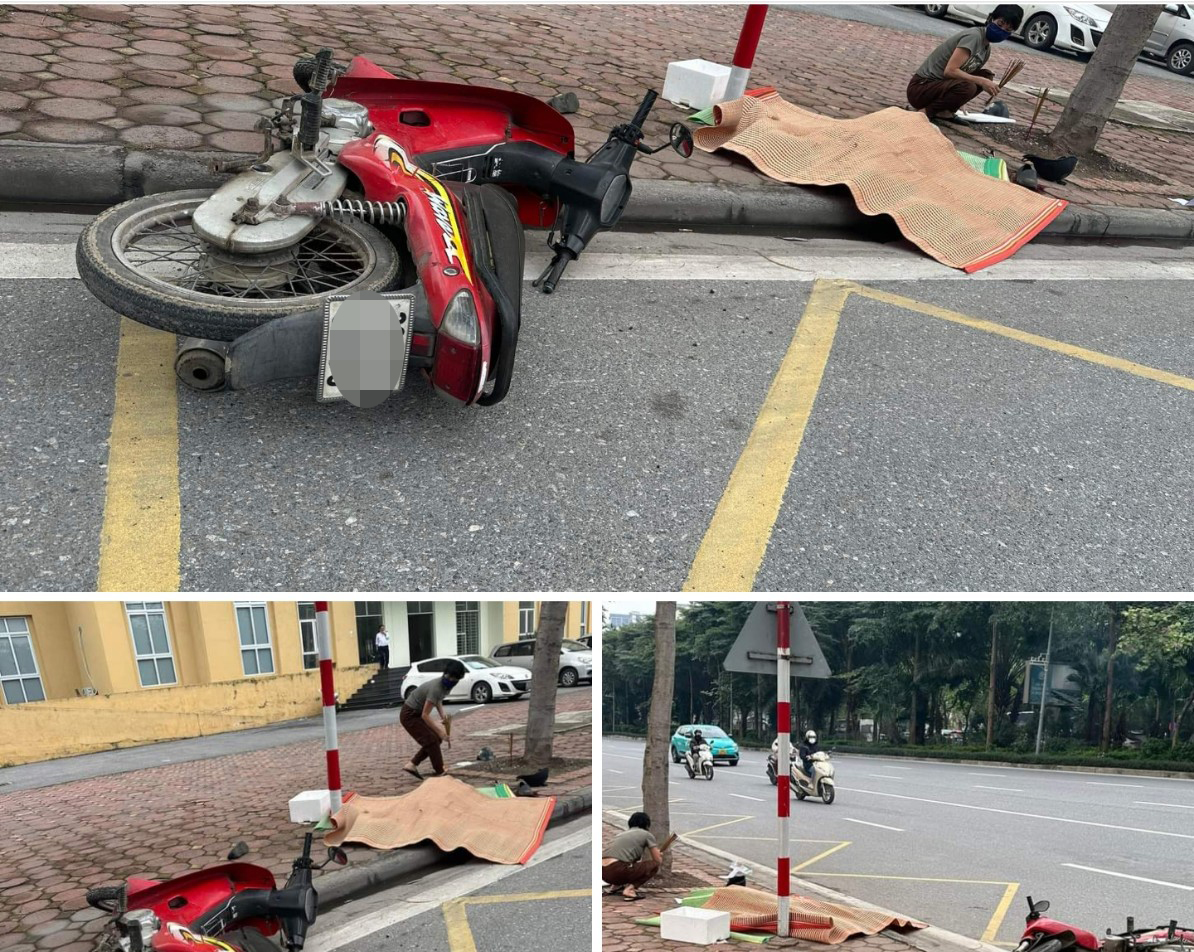 Xe m&aacute;y mất l&aacute;i văng l&ecirc;n vỉa h&egrave; khiến c&ocirc; g&aacute;i ngồi sau tử vong, nam t&agrave;i xế bị thương nặng- Ảnh 1.