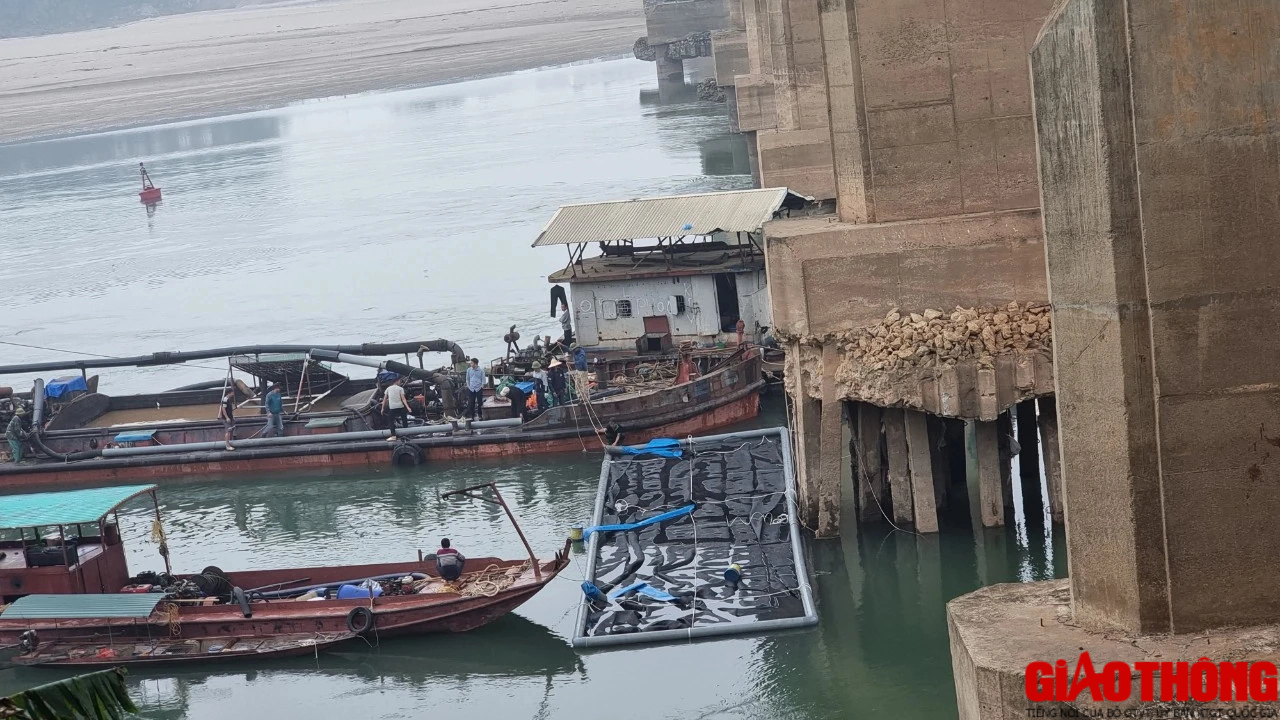 Chi 1,2 tỷ đồng khắc phục chống x&oacute;i trụ m&oacute;ng cầu Trung H&agrave;- Ảnh 10.