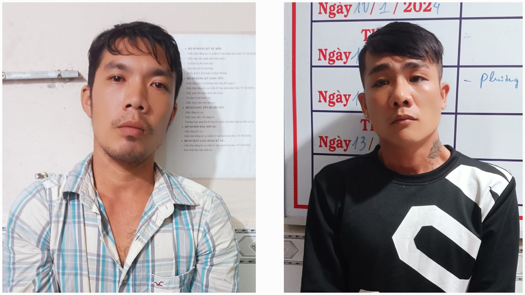 Bắt giữ 2 người đ&agrave;n &ocirc;ng đi xe gắn m&aacute;y mang theo s&uacute;ng rulo đ&atilde; l&ecirc;n n&ograve;ng- Ảnh 1.