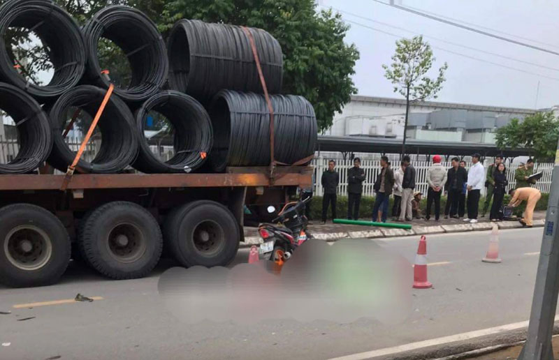 Hiện trường vụ tai nạn.