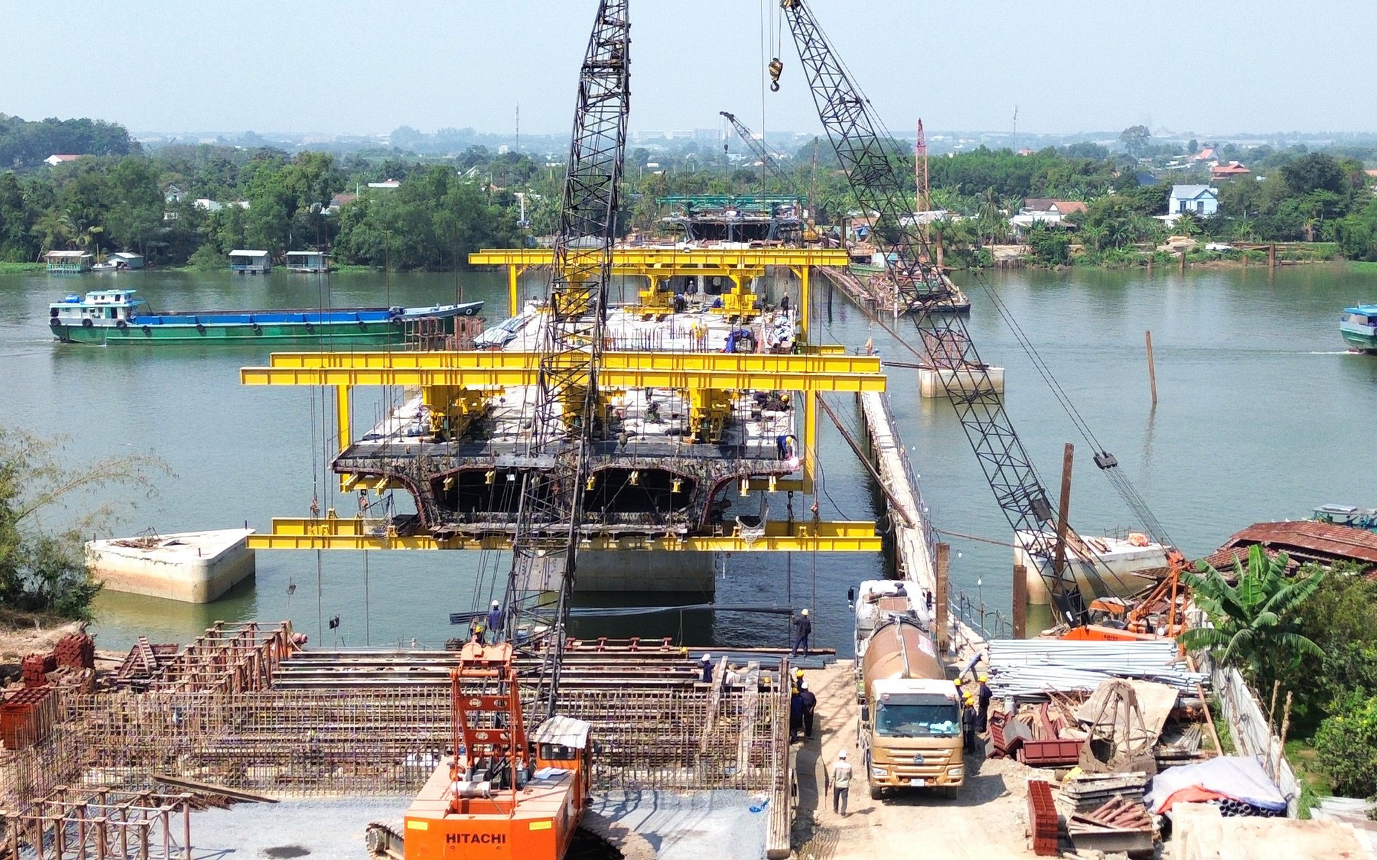 H&igrave;nh ảnh mới nhất cầu Bạch Đằng 2 kết nối B&igrave;nh Dương với Đồng Nai