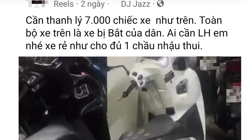 Khẩn trương x&aacute;c minh livestream rao b&aacute;n 7.000 xe m&aacute;y ngay tại kho xe vi phạm, xe tang vật- Ảnh 1.