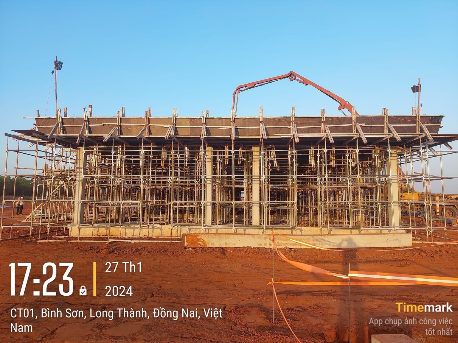 Cất n&oacute;c c&ocirc;ng tr&igrave;nh đầu ti&ecirc;n phục vụ quản l&yacute; bay tại s&acirc;n bay Long Th&agrave;nh- Ảnh 1.