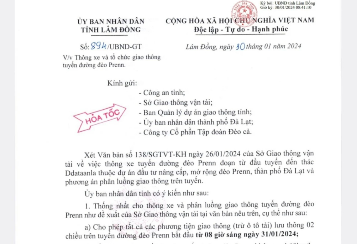 Th&ocirc;ng xe to&agrave;n tuyến đ&egrave;o Prenn l&ecirc;n Đ&agrave; Lạt từ ng&agrave;y 31/1- Ảnh 2.