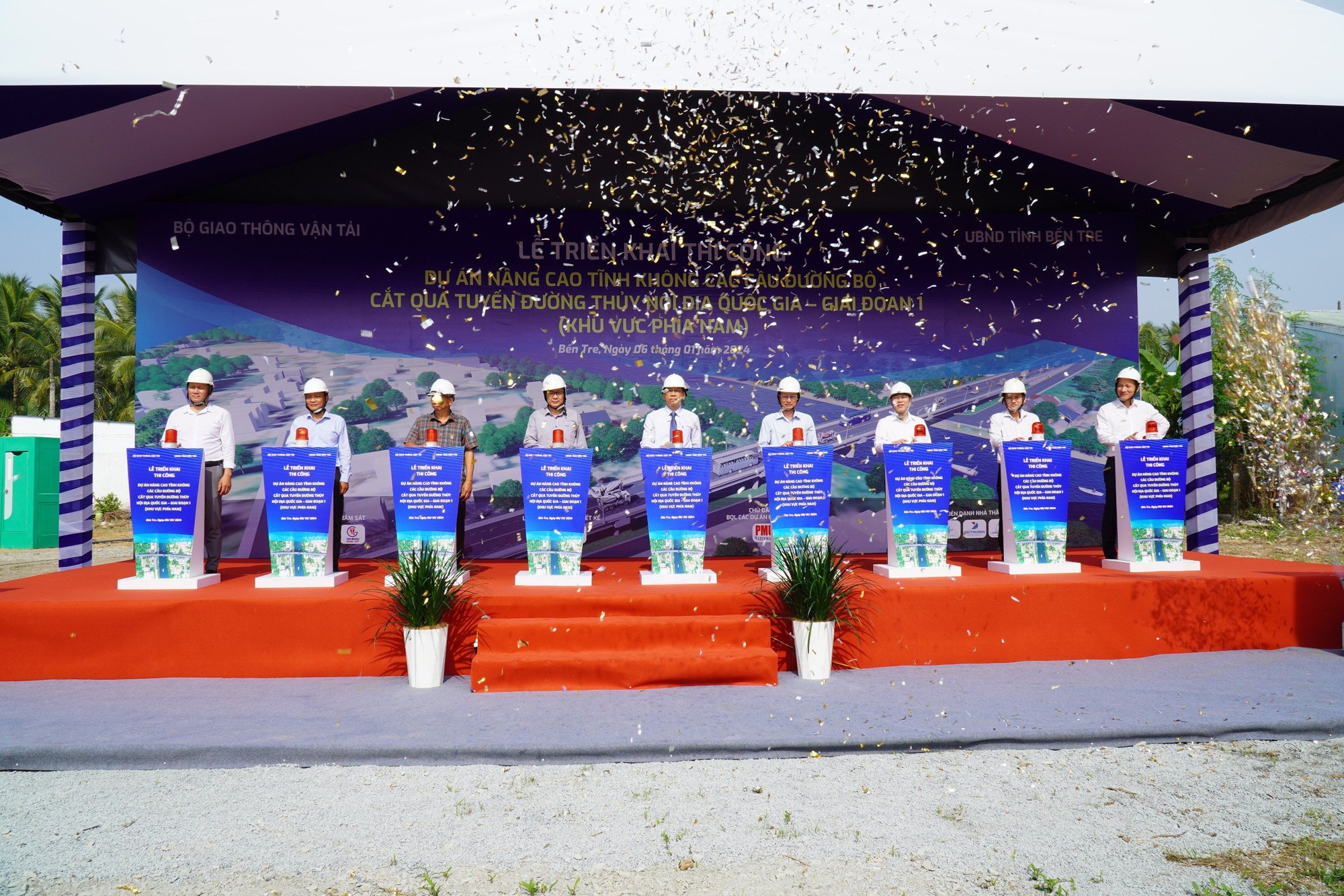 Khởi c&ocirc;ng n&acirc;ng cao tĩnh kh&ocirc;ng 11 c&acirc;y cầu miền T&acirc;y Nam Bộ- Ảnh 1.