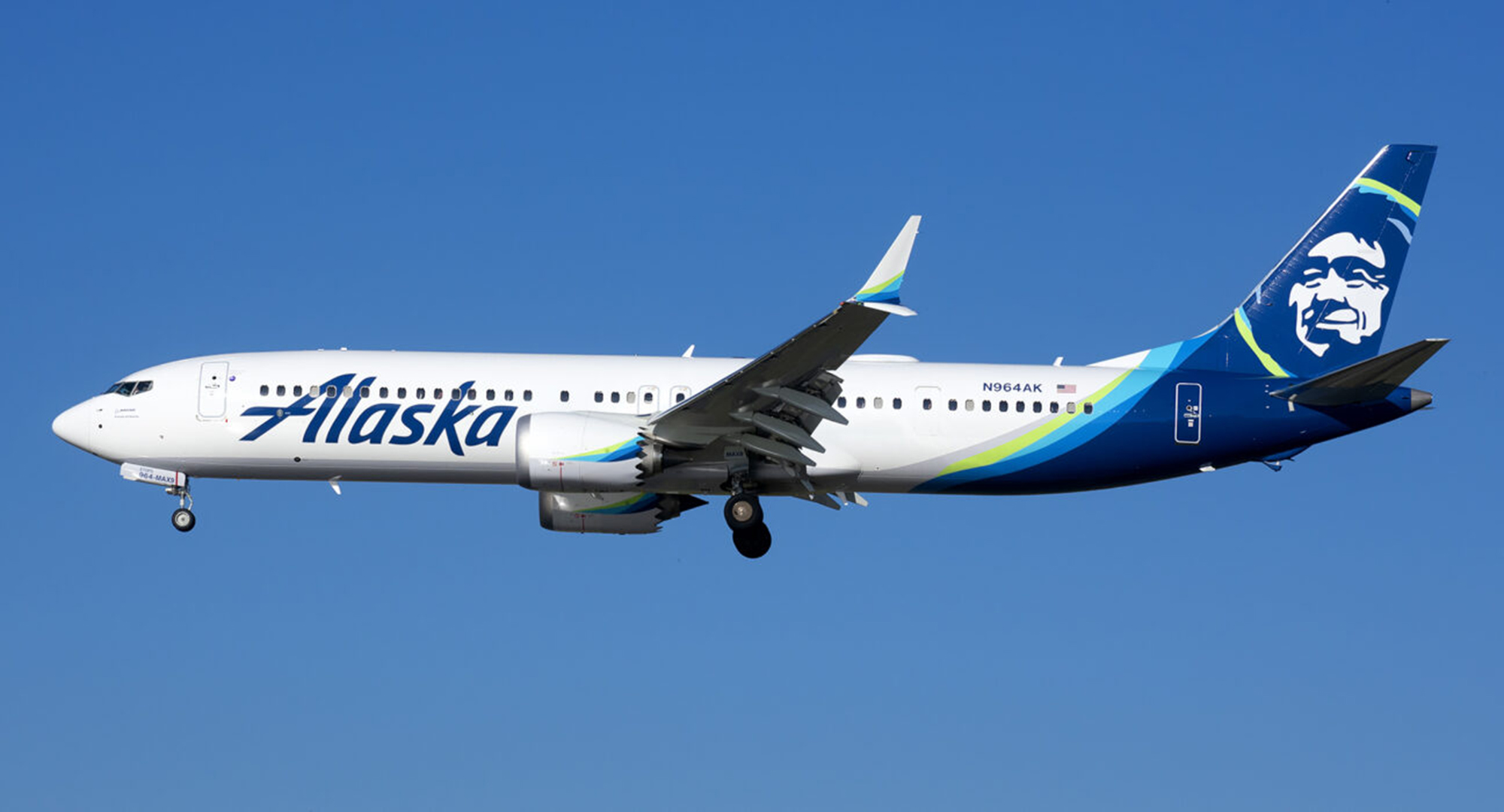 M&aacute;y bay Boeing 737 Max 9 của h&atilde;ng h&agrave;ng kh&ocirc;ng Alaska.