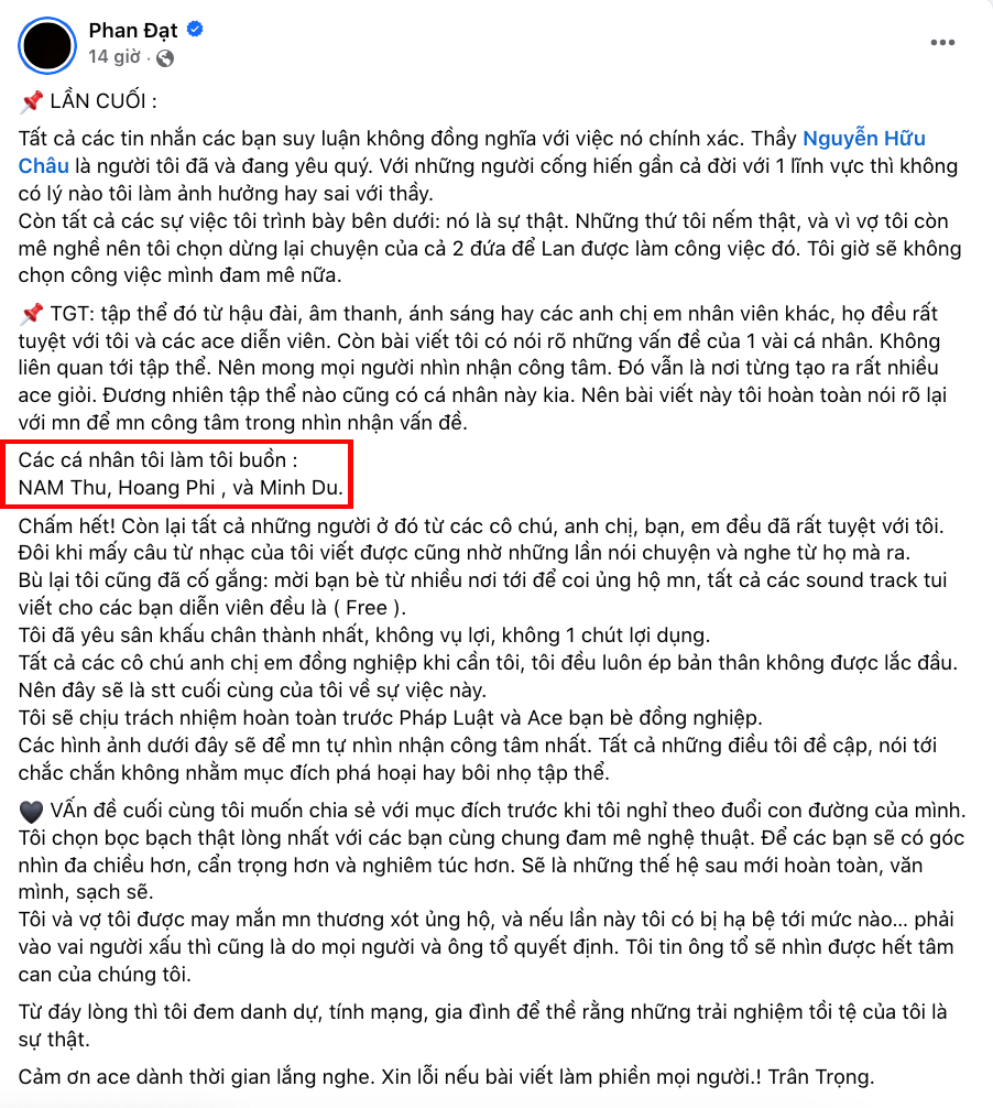 Minh Dự n&oacute;i g&igrave; khi Phan Đạt "b&oacute;c phốt"?- Ảnh 2.
