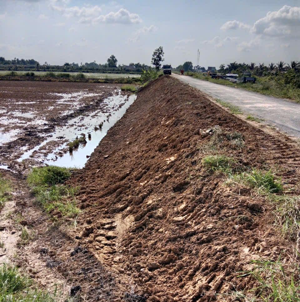 Long An: C&oacute; dấu hiệu khai th&aacute;c đất đường k&ecirc;nh 61 đưa đi b&aacute;n g&acirc;y nguy cơ sạt lở cao- Ảnh 2.